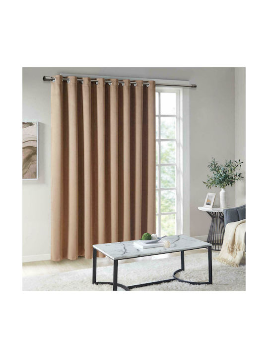 Sidirela Blackout Curtain with Grommet Beige 14...