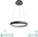 Wofi Clint Pendant Light LED with Warm to Cool White Light Black