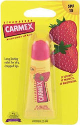 Carmex Tube SPF15 Lip Balm SPF15 Strawberry Classic Moisturising 10g