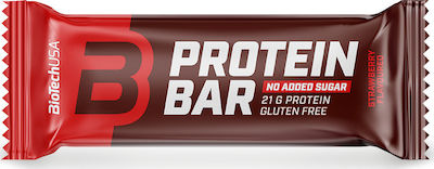 Biotech USA Protein Proteinriegel mit 21gr Protein & Geschmack Erdbeere 70gr