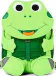 Affenzahn Frog Neon Σχολική Τσάντα Πλάτης Νηπιαγωγείου σε Πράσινο χρώμα Μ20 x Π12 x Υ31cm