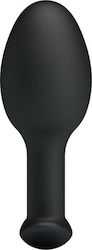 Pretty Love Schwerer Ball Silikon Analspielzeug Mittel Anal Plug Mittel Schwarze 8,4cm