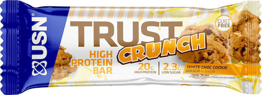 USN Trust Crunch Bar with 20gr Protein & Flavor White Chocolate Cookie Dough 60gr
