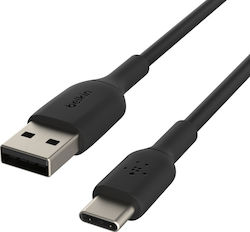 Belkin Regular USB 2.0 Cable USB-C male - USB-A male Μαύρο 3m (CAB001BT3MBK)