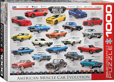 American Muscle Cars Puzzle 2D 1000 Pieces