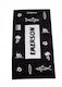 Emerson 192 Black Cotton Beach Towel 160x86cm