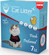 Van Cat Fresh Perfumed Άμμος Γάτας Μπετονίτης Ψιλόκοκκη με Άρωμα Φρεσκάδας 6lt