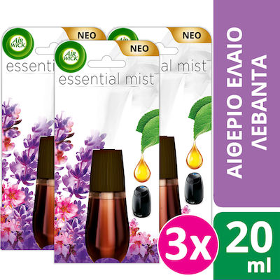 Airwick Essential Mist Aromatic Oil Lavender 3pcs 20ml