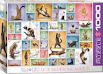 Yoga Cats Puzzle 2D 1000 Bucăți