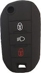 Θήκη Κλειδιού από Σιλικόνη με 3 κουμπιά για Citroen / Peugeot