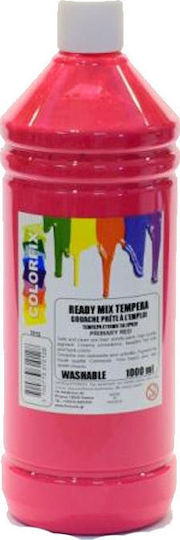 Colorfix Ready Mix Τέμπερα Ζωγραφικής Primary Red σε Μπουκάλι 1000ml