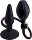Seven Creations Inflatable Butt Plug Small Πρωκτική Σφήνα Small Black