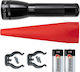 Maglite Flashlight LED IPX4 with Maximum Brightness 192lm ML25LT-J201G 2xC Kit Black