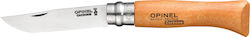 Opinel Carbone Pocket Knife Beige with Blade made of Stainless Steel