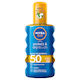 Nivea Sun Protect & Dry Touch Invisible Sun Αδιάβροχη Αντηλιακή Λοσιόν Σώματος SPF50 σε Spray 200ml