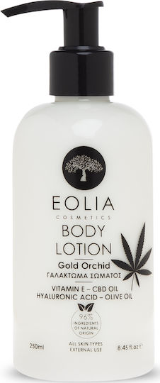Eolia Cosmetics Gold Orchid Moisturizing Lotion Body with Hyaluronic Acid 250ml