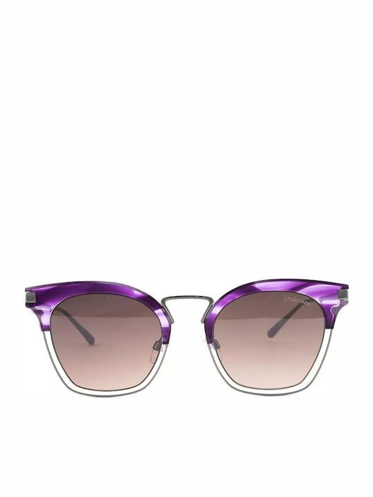 Ana Hickmann Women's Sunglasses with Purple Fra...