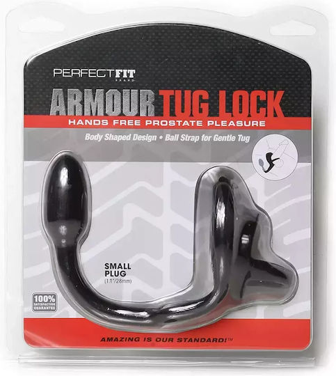 Perfect Fit Brand Armour Tug Lock Small Πρωκτική Σφήνα Small Μαύρη