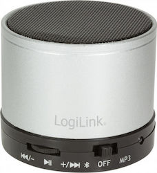 LogiLink Speaker with MP3 Player Ηχείο Bluetooth 1W με Διάρκεια Μπαταρίας έως 4 ώρες Ασημί