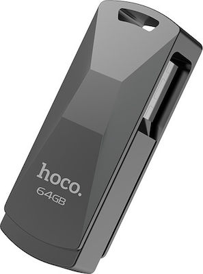 Hoco UD5 Wisdom 64GB USB 3.0 Stick Γκρι