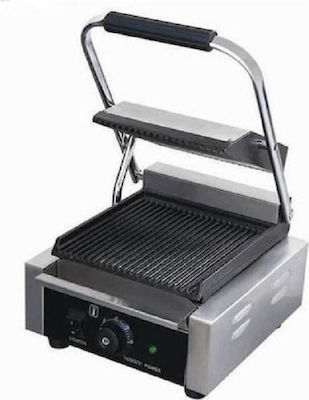 Karamco HEG-811 Commercial Sandwich Maker with Ribbed Top and Ribbed Bottom 1800W