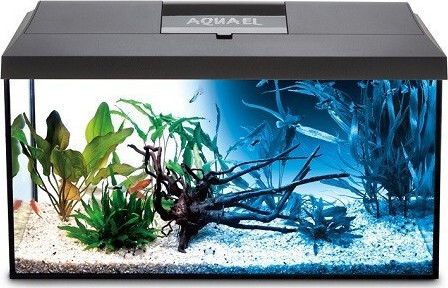 Aquael Leddy Day & Night 75 Ενυδρείο Ψαριών Χωρητικότητας 105lt με Φωτισμό, Θερμαντήρα, Φίλτρο 75x35x40εκ. Μαύρο