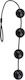 Chisa Novelties Rubicon Anal Balls Anal Beads Medium Black 55cm