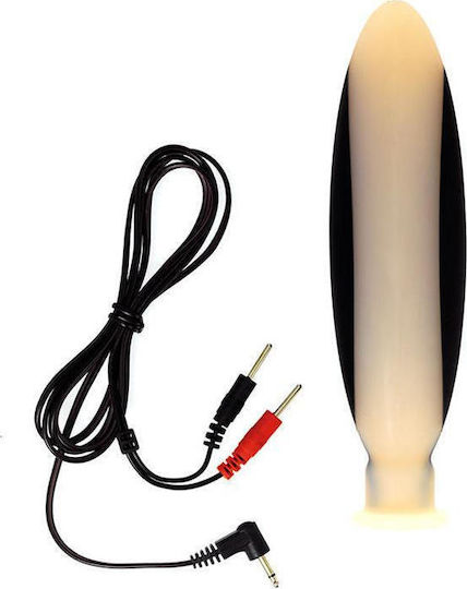 Rimba Electro Play Silicone Butt Plug Πρωκτική Σφήνα Large Μαύρη 15.5cm