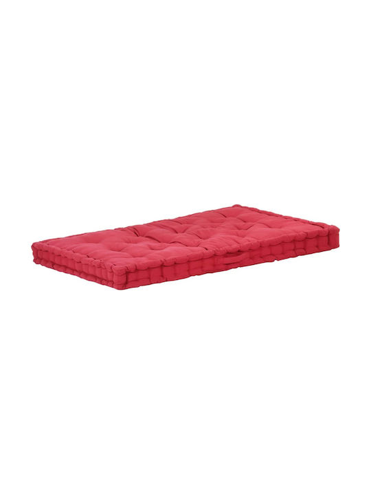 vidaXL Pallet Sofa Cushion Red 120x80cm.