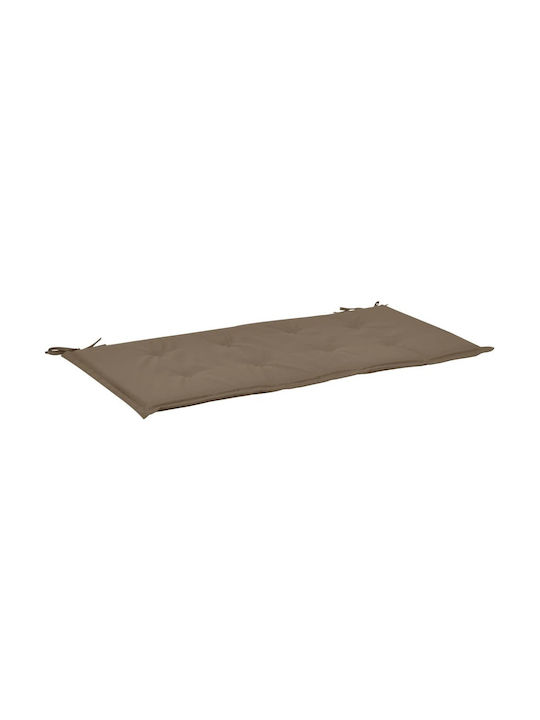 vidaXL Wasserdicht Gartenbankkissen Taupe 100x5...