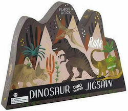 Puzzle pentru Copii Dinosaur pentru 3++ Ani 80buc Floss & Rock