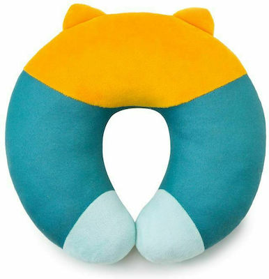 Baby to Love Baby Travel Pillow Cat Blue