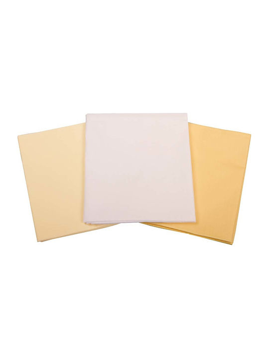 Mother Baby Pânze de Înfășat Multicolor 90x90εκ. 3buc