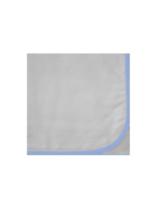 Natalino Bebelino Flannel Swaddle Wrap Light Blue 90x90cm.
