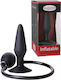 Malesation Inflatable Plug Suction Cup Plug Πρωκτική Σφήνα Black 12.9cm