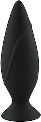 Malesation Silicone Plug Large Πρωκτική Σφήνα Large Μαύρη 10cm