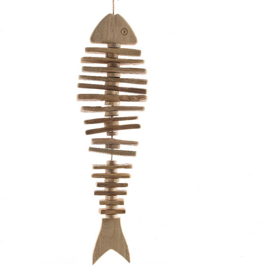 Kaemingk Hanging Handmade Wooden Wall Decor 18x4x60cm