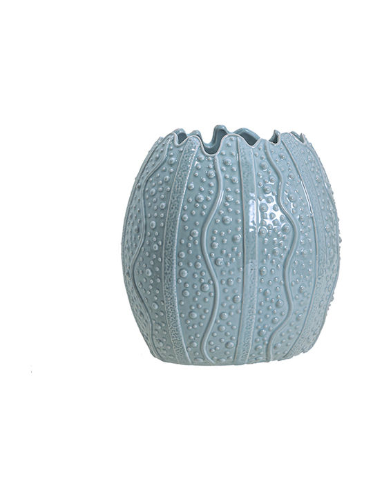 Zaros Vază Decorativă Ceramică Turcoaz 24.8x24x19.5cm 1buc