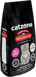 Catzone White Cat Litter Άμμος Γάτας Baby Powder Clumping 10kg