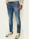 Revend Skinny Men's Jeans Pants Elastic Skinny Fit Blue