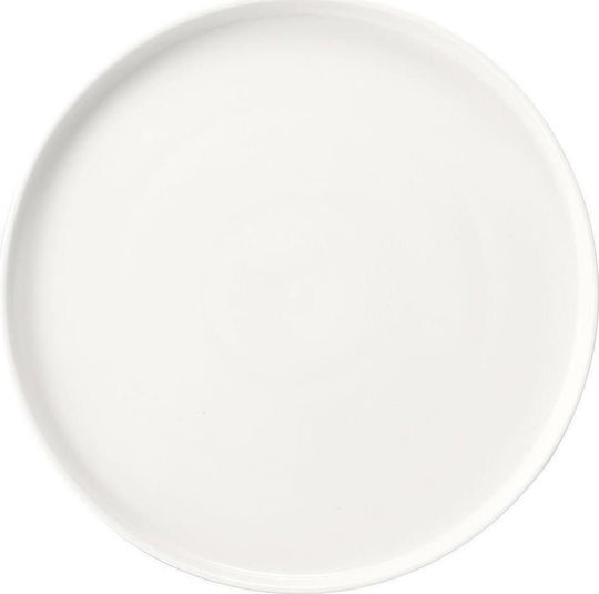 Espiel Good Mood Plate Shallow Ceramic White with Diameter 26cm