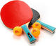 Meteor Zephyr Ping Pong Racket Set 1-Star for Beginner Players