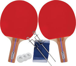 Spokey Alpha Ping Pong Racket Set for Beginner Players