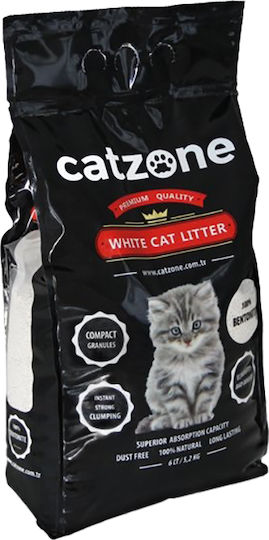 Catzone White Cat Litter Bentonite Cat Litter 10kg