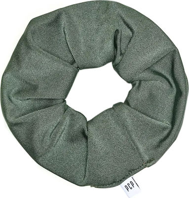 PCP Γυαλιστερά Scrunchies Scrunchy Μαλλιών Χακί