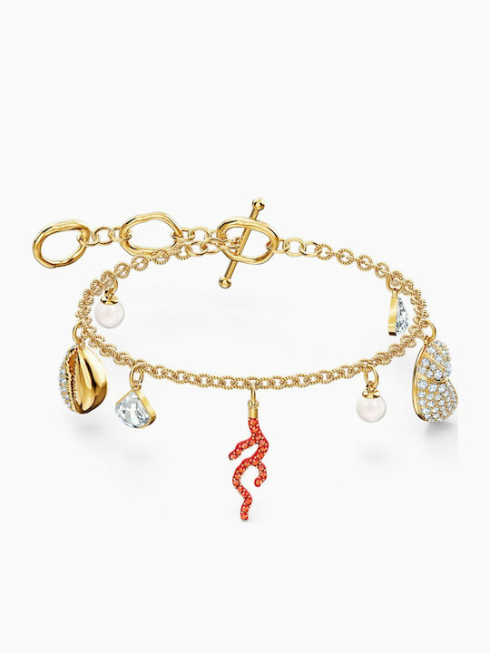 Swarovski shell coral bracelet clearance