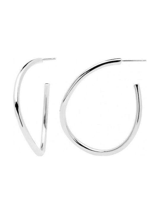P D Paola Yoko Earrings Hoops made of Silver
