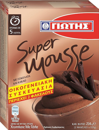 Giotis Amestec pentru Moose Super Mousse cu Aromă Ciocolată și cacao 234gr