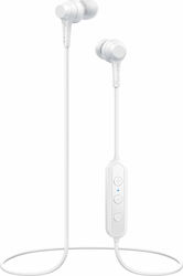 Pioneer C4 In-ear Bluetooth Handsfree Ακουστικά Λευκά