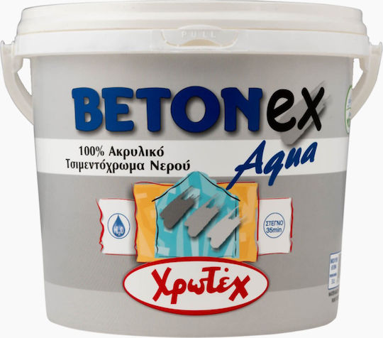 Χρωτέχ Betonex Aqua Τσιμεντόχρωμα Ακρυλικό Κεραμιδί 3lt
